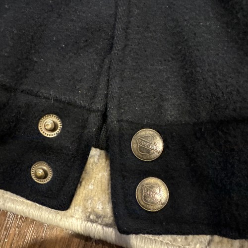 VTG 90s Chicago Blackhawks Wool Varsity Type Jacket M Official NHL Hockey Nutmeg - Picture 8 of 14