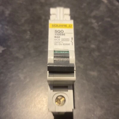 SQO132EB6 Square D 32amo Type B Clip In MCB