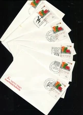 Judaica 12 Event Covers With Keep in Touch stamps all different 1991 x40196