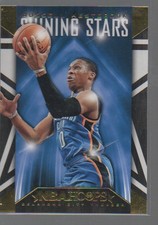 RUSSELL WESTBROOK   2014-15 HOOPS SHINING STARS CARD #3