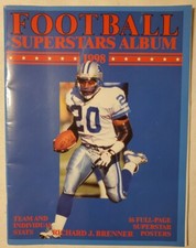 1998 FOOTBALL SUPERSTARS ALBUM - EMMITT SMITH COVER - NFL DALLAS COWBOYS