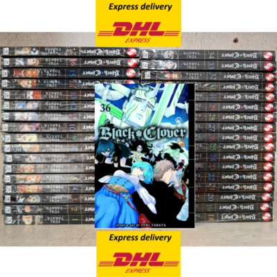 NEW Black Clover Set Volume 1-36 Manga English Version Comic Book - DHL Express