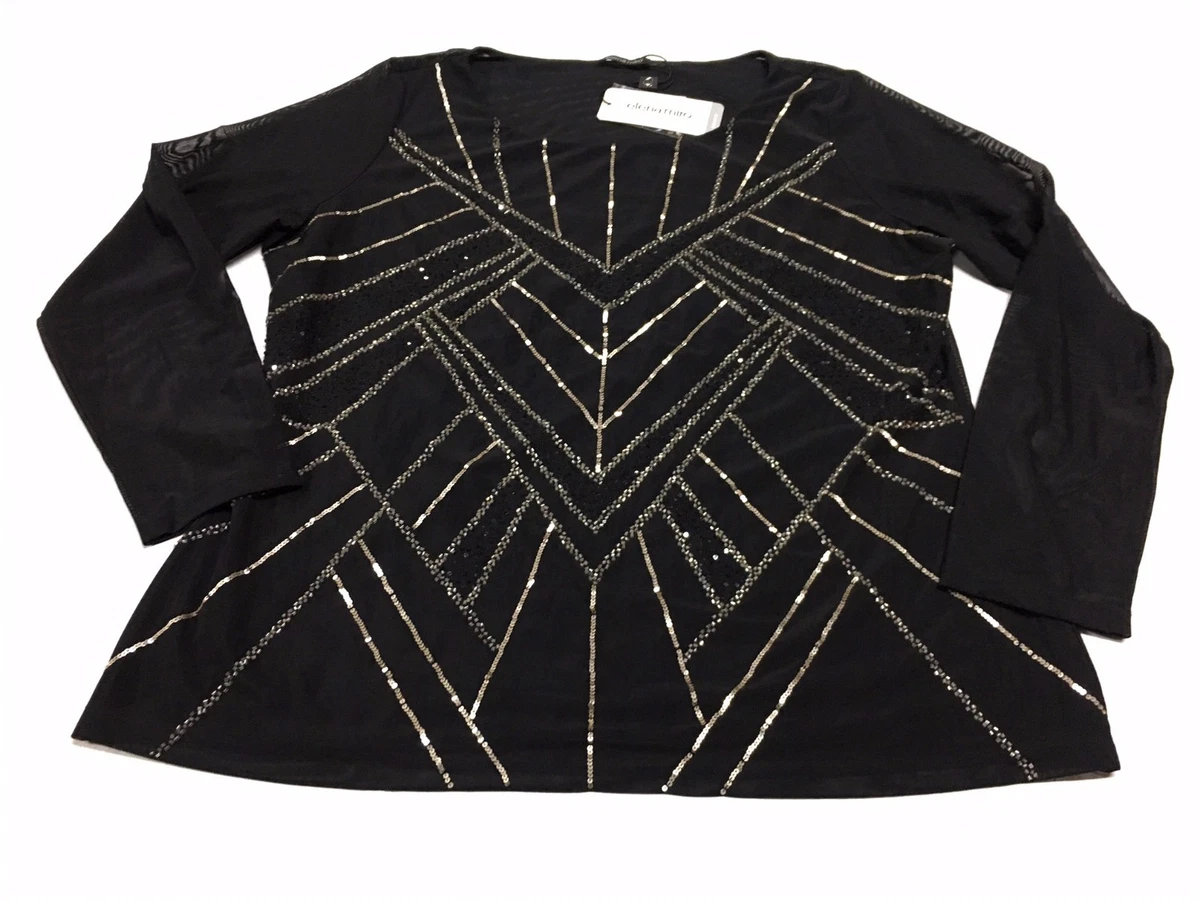 Maglia tulle nera sale