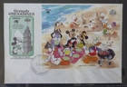 AUSTRALIA 1988 STAMPEX '88 GRENADA DISNEY BEACH PARTY MINI SHEET FDC