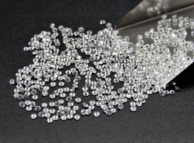100 Clear White AAA CZ Round Cut SIZE CHOICE Loose Cubic Zirconia Gemstones