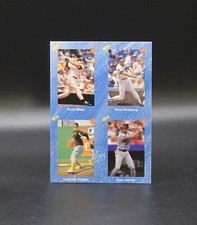 1991 Classic Update Travel Blue RYNE SANDBERG, JUSTICE, MAAS Header Card