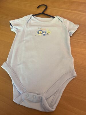 Baby Jungen Kleidung 6-9 Monate F&F Blau Baumwolle Kurzarm Best Friends Trägertop