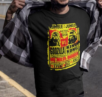 Godzilla Vs King Kong T-Shirt Rumble In The Jungle God Vs King Anime Lover Gift