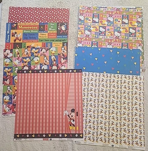 Lot Of 53 Sheets Random 12"x 12" Scrapbook Paper SandyLion, American Crafts DCWV - Picture 2 of 7