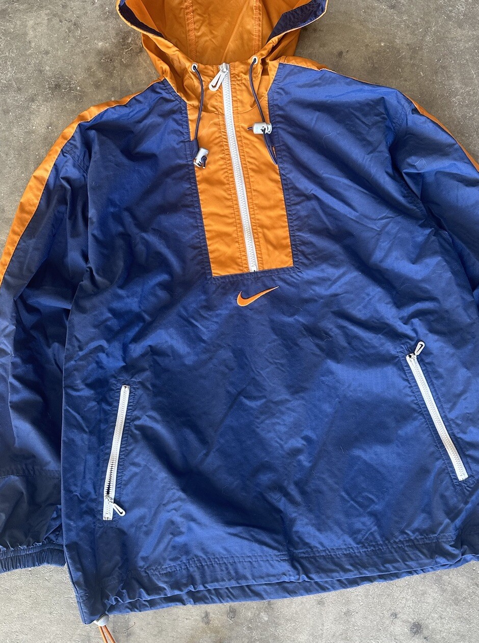 SACAI X NIKE Giacca a vento pullover con cappuccio Nike Air Center Swoosh vintage taglia media