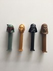 4 PEZ DISPENSERS STAR WARS Characters 1997 Darth C3po Chewbacca Boba Fett — photo 1