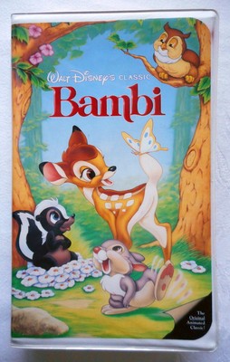 Rare 1989 Bambi Black Diamond Edition The Classics Collection Vhs Tape Ebay