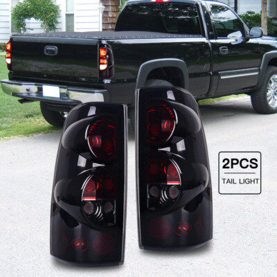 Par De Luces Traseras Para GMC Sierra 1999-2006 Y Classic 2007, Carcasa Negra Y Lente Ahumada, 2 Unidades