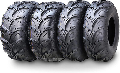26x8R12 26x10R12 Radial ATV Tire Set 16-17 Yamaha Wolverine R-Spec/ Grizzly EPS