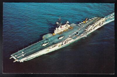US Navy Aircraft Carrier USS FRANKLIN ROOSEVELT CVA-42 Ship Postcard  (S1579)