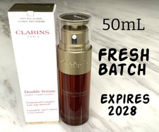 Clarins Double Serum 1.6 fl oz Face Treatment  50mL - FRESH Batch - Exp. 2028