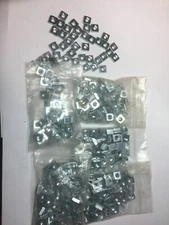 500 #12-24 Zinc Plated Steel Coarse Thread Square Nuts