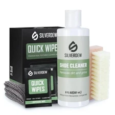 33PC Shoe Cleaning Kit Shoe Cleaner Sneaker Wipes Nylon Brushes Microfiber Towel