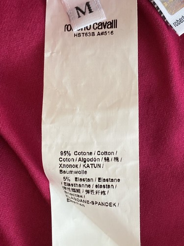 Roberto Cavalli Women's Purple hue T-shirt short sleeves , size M - Picture 6 of 11