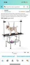 45" Foldable Large Dog Cat Pet Grooming Table W/Arm Noose Non-slip Surface