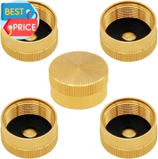 5PCS Solid Brass Propane Bottle Caps Suitable for All 1LB Gas Refill Tank...
