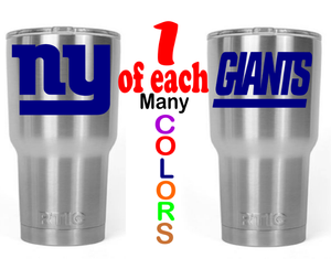 ny giants yeti cup
