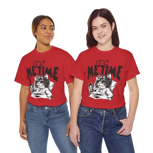 Viral Humor Cat T-Shirt - Internet-Worthy Funny Tee It's Me Time - Picture 7 of 73