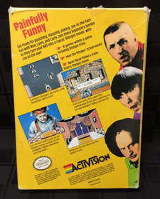 BOX & GAME The Three Stooges NES Nintendo CARTRIDGE Cart ACTIVISION - TESTED