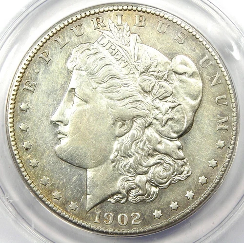 1902-S Morgan Silver Dollar $1 - Certified ANACS AU50 Details - Rare Date Coin!