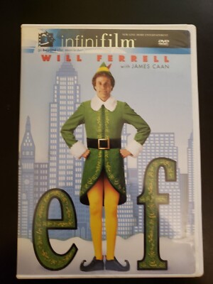 ELF-DVD-2004-DVD-1 DISC-CHRISTMAS-ENGLISH & FRENCH-FREE SHIPPING IN CANADA
