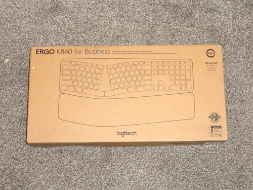 New Logitech Ergo K860 Split Wireless Keyboard for Business Ergonomic Design