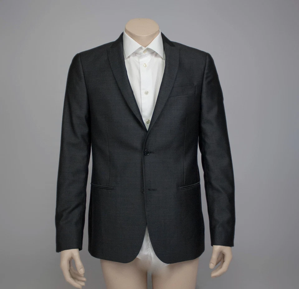 Blazer DANIELE ALESSANDRINI Lana Gris Seda, TALLA US 38R/EU 48 Foto 2 de 4