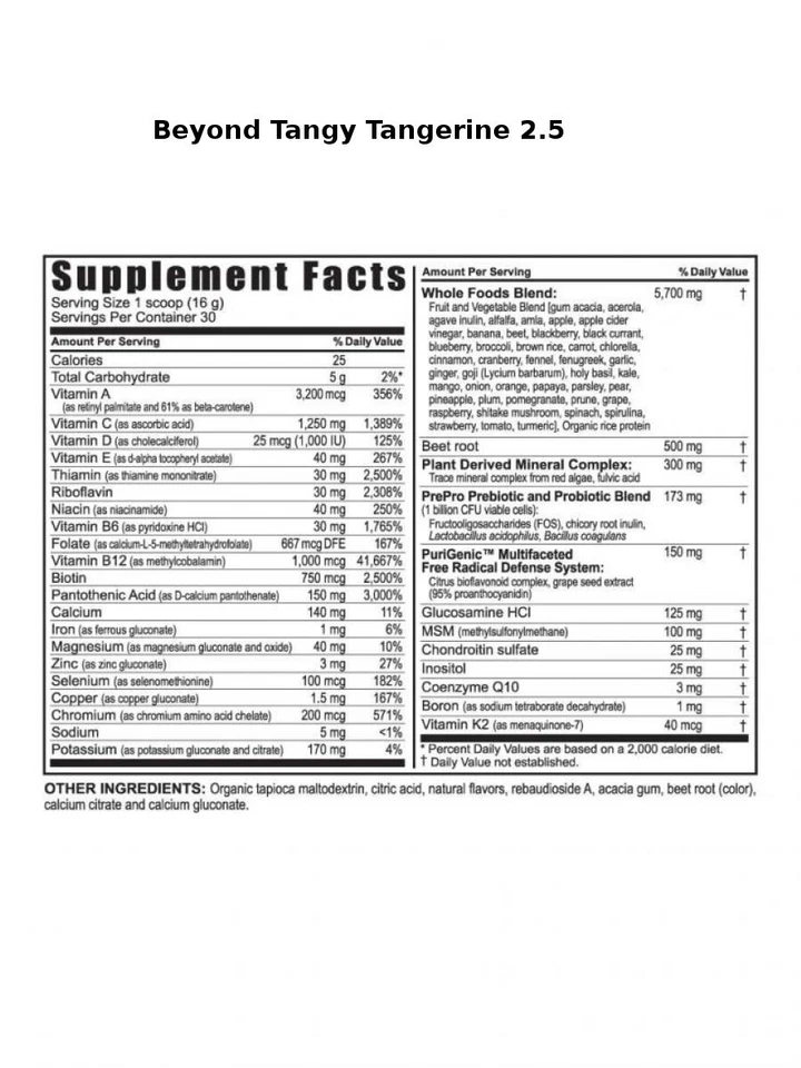 Bote Youngevity Dr. Wallach Beyond Tangy Tangerine BTT 2,5 Foto 2 de 3