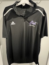 Adidas Black Football/Team Logo Polo shirt Size 2XL for Casual/Business Wear