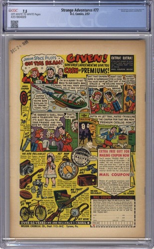 STRANGE ADVENTURES 77 - CGC 7.5 DC Comics - Bild 2 von 2