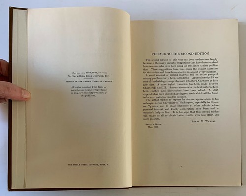 Applied Descriptive Geometry w/ Drafting Room Problems Frank Warner 1938 2nd ed. - Picture 3 of 12