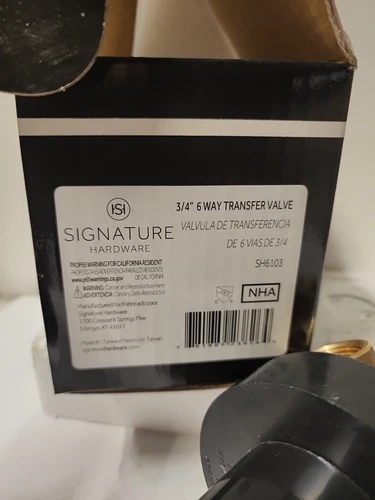 Signature Hardware SH6103 3/4" 6 Way Transfer Valve - Picture 5 of 6