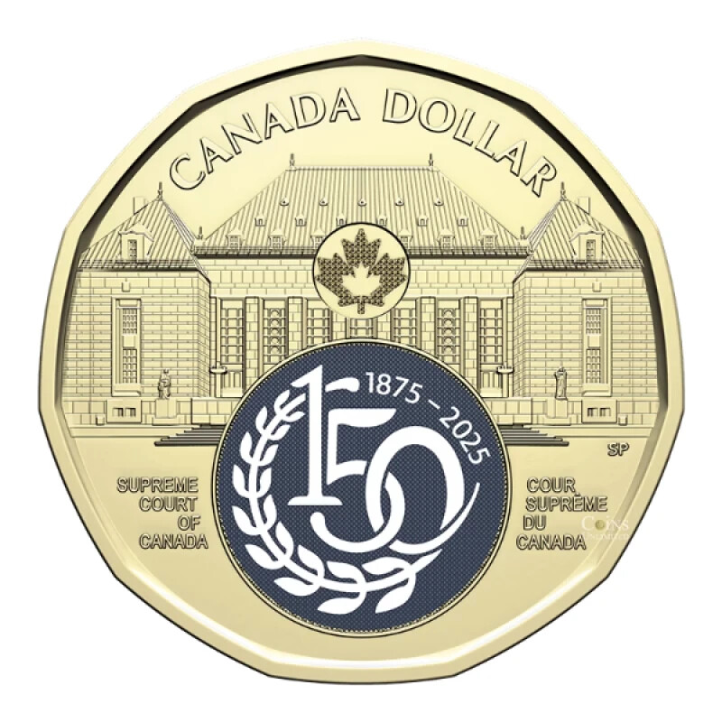 2020-2025 Canada $1 One Dollar Loonie Coloured Coins 150th Anniv
