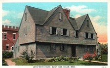 John Ward House Landmark Built 1684 Salem Massachusetts MA Vintage Postcard 1935