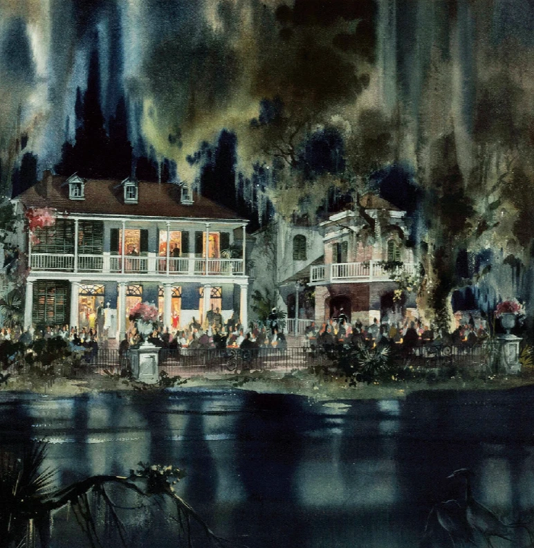 Impresión de póster conceptual Piratas del Caribe Blue Bayou Disneyland 11x17 Foto 4 de 4