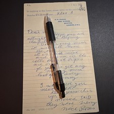 2 sided Ron Kray Letter on Prison Issue paper to his Mum, Violet Kray