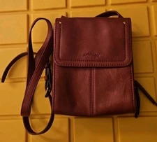 American Leather Co. Medium  Crossbody Handbag Brown Soft Leather Purse