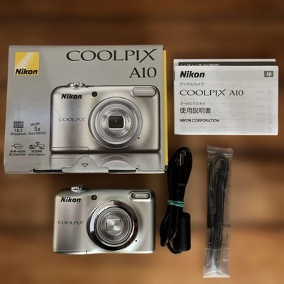 美品】ニコン Nikon COOLPIX A10 シルバー ニコン COOLPIX A10-SLの