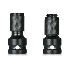 2Pcs 1/2 Inch To 1/4 Inch Hex Ratchet Socket Impact Wrench Socket Set Adapter