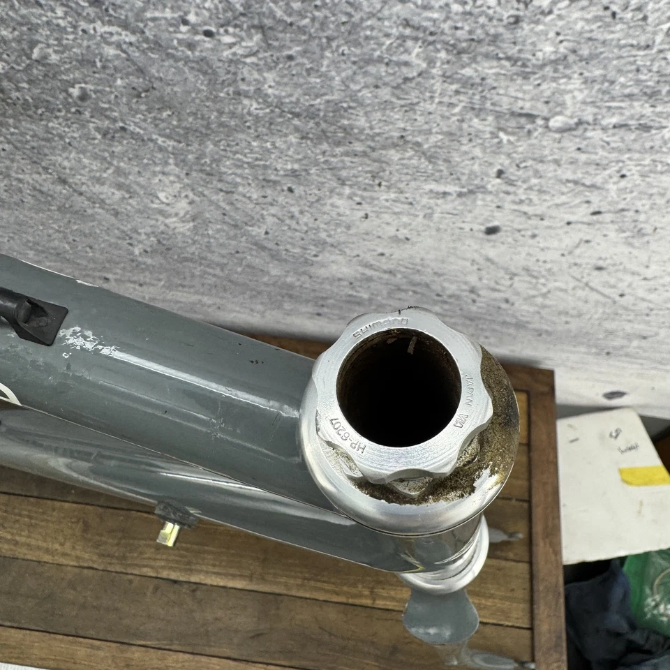 Juego de cuadro de bicicleta de turismo Cannondale vintage 56 57 cm hecho en EE. UU. aleación gris tour Foto 4 de 4