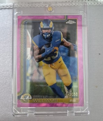 2025 Topps Chrome - Kyren Williams #168 Pink Wave Refractor /250