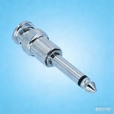 6.35mm 1/4'' TS mono plug to BNC male for HD-SDI Phone AV audio video DIY Adapter