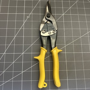 Midwest Aviation Compound Tin Snips ,Cuts Straight Yellow P6716S Made in USA