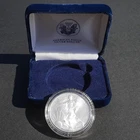 2005 American Eagle Silver Dollar Coin 1 Troy Ounce Fine Uncirculated W/ Box
