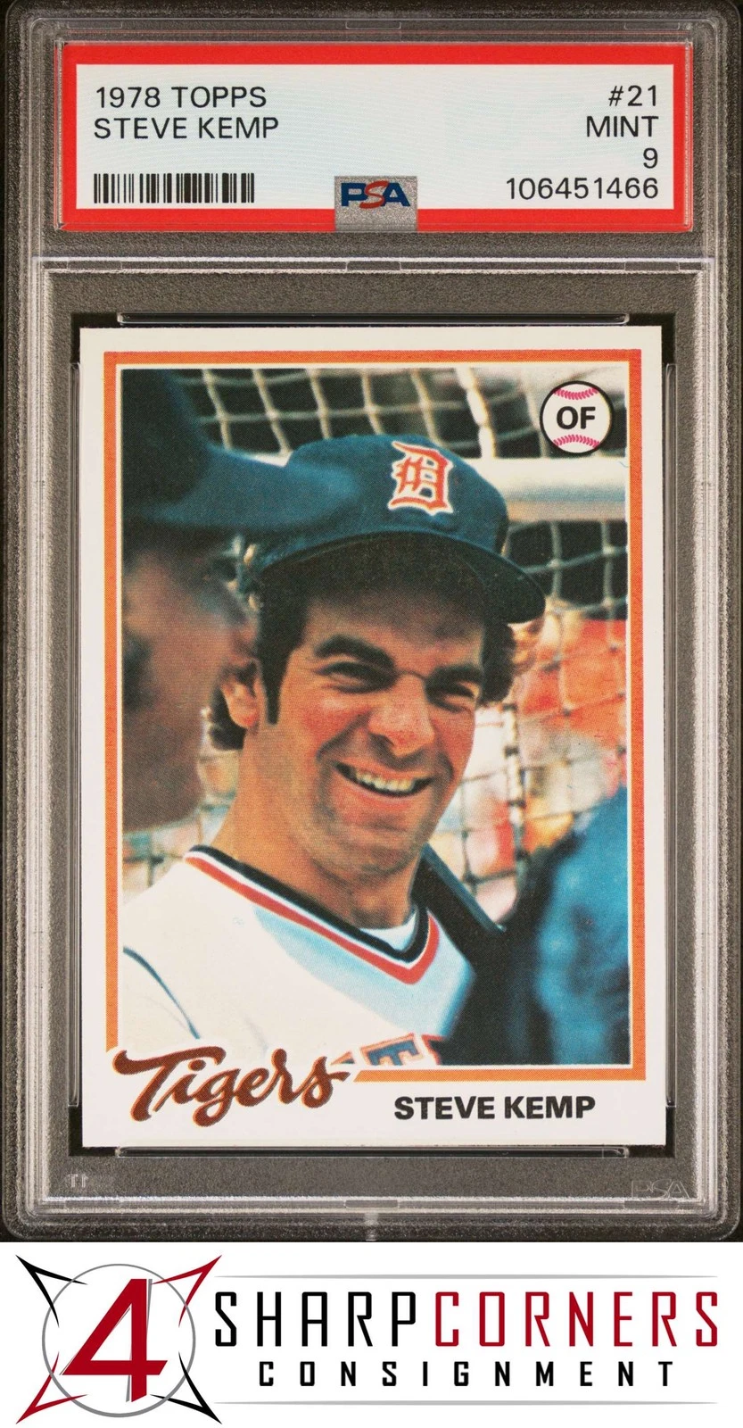 Steve Kemp trading card